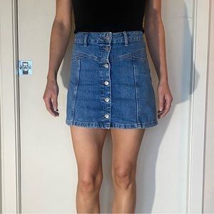 Top shop jean skirt
